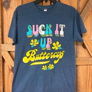 Simply Southern Blue Short Sleeve Tee with Playful Graphics